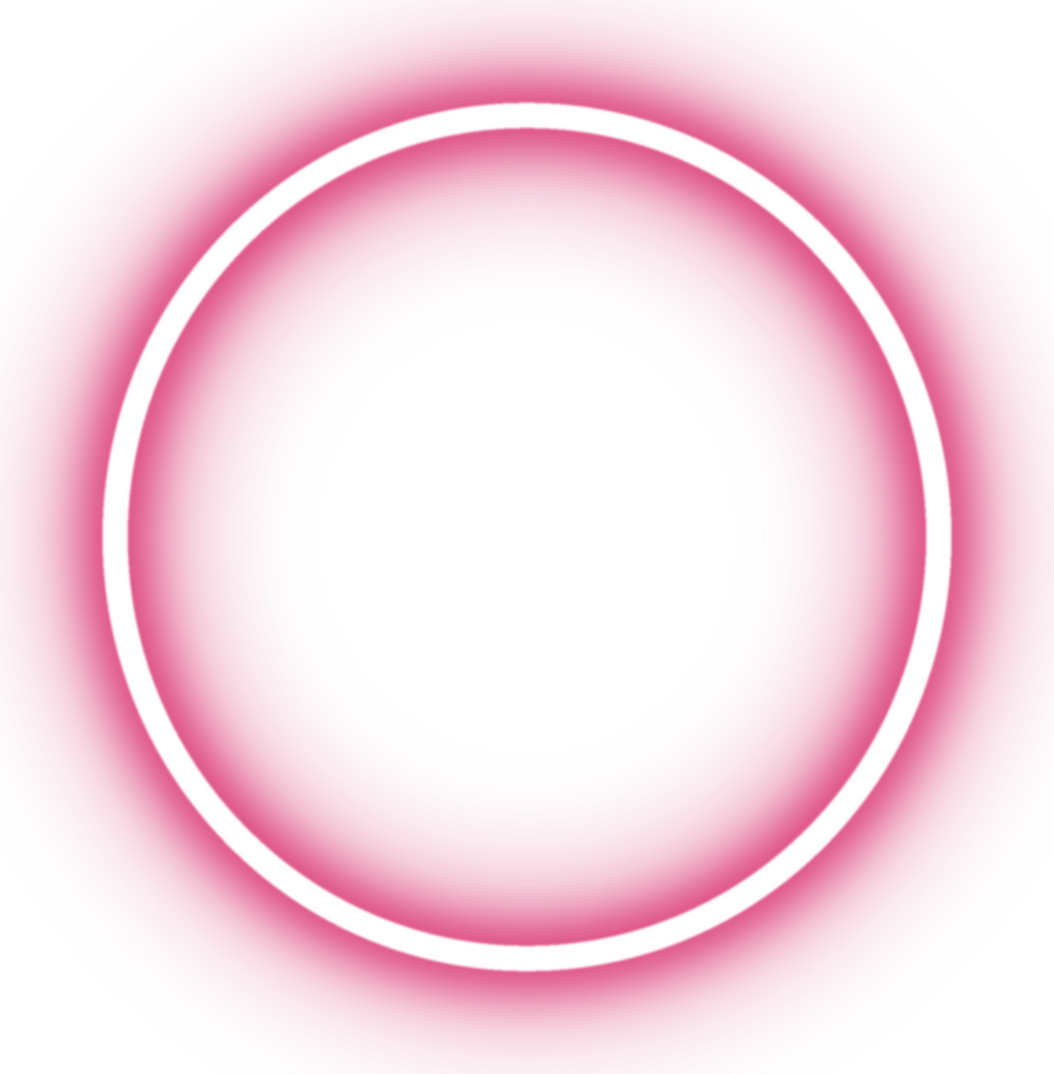 Pink Neon Circle Icon